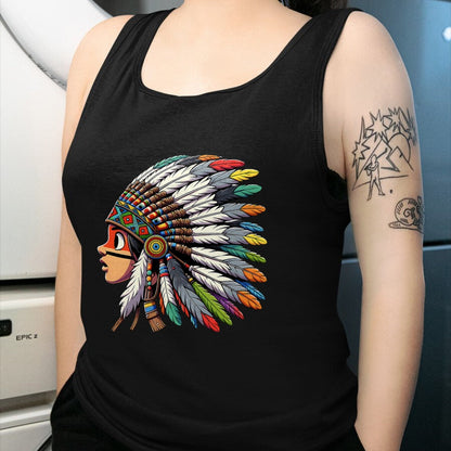 Native American T-Shirts, Vintage Native American Unisex T-Shirt/Hoodie/Sweatshirt HLT00 - Native American Indian Ancestors Headdress Chief kid toddler