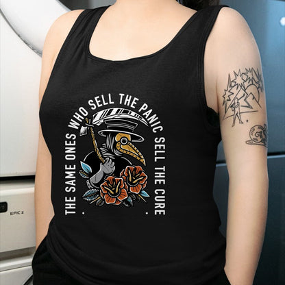 Best Doctor Shirt, Funny Doctor UnisexT-Shirt/Hoodie/Sweatshirt HLT00 - The Same Ones Who Sell The Panic Sell The Cure Plague Doctor T-Shirt