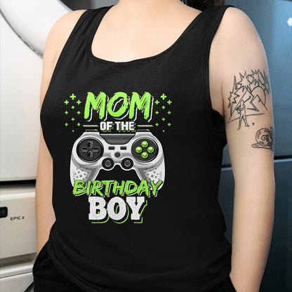 Gift for Mom Shirt, Funny Mom Unisex T-Shirt/Hoodie/Sweatshirt HLT00 - Mom of the Birthday Boy Matching Video Gamer Birthday Party T-Shirt