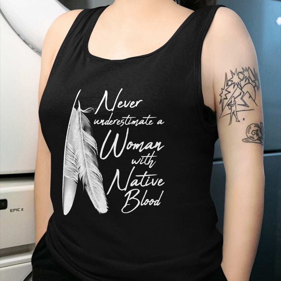 Native American T-Shirts, Vintage Native American Unisex T-Shirt/Hoodie/Sweatshirt HLT00 - Native American A Woman With Native Blood American Indian