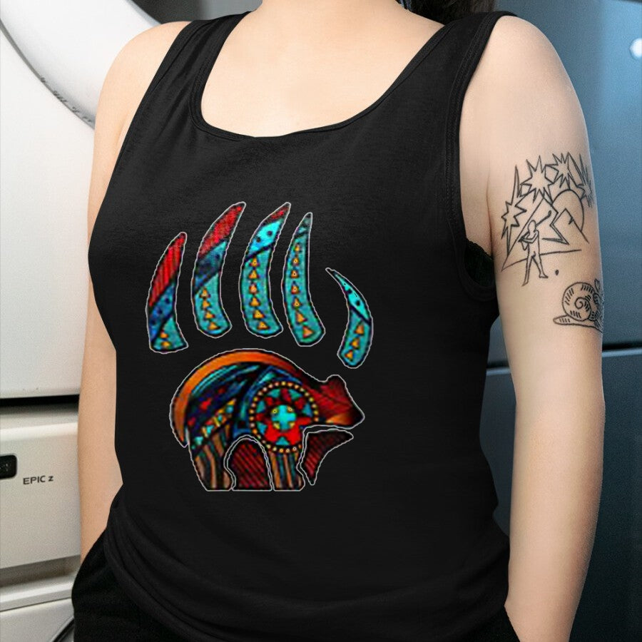 Native American T-Shirts, Vintage Native American Unisex T-Shirt/Hoodie/Sweatshirt HLT00 - Native American Bear Claw