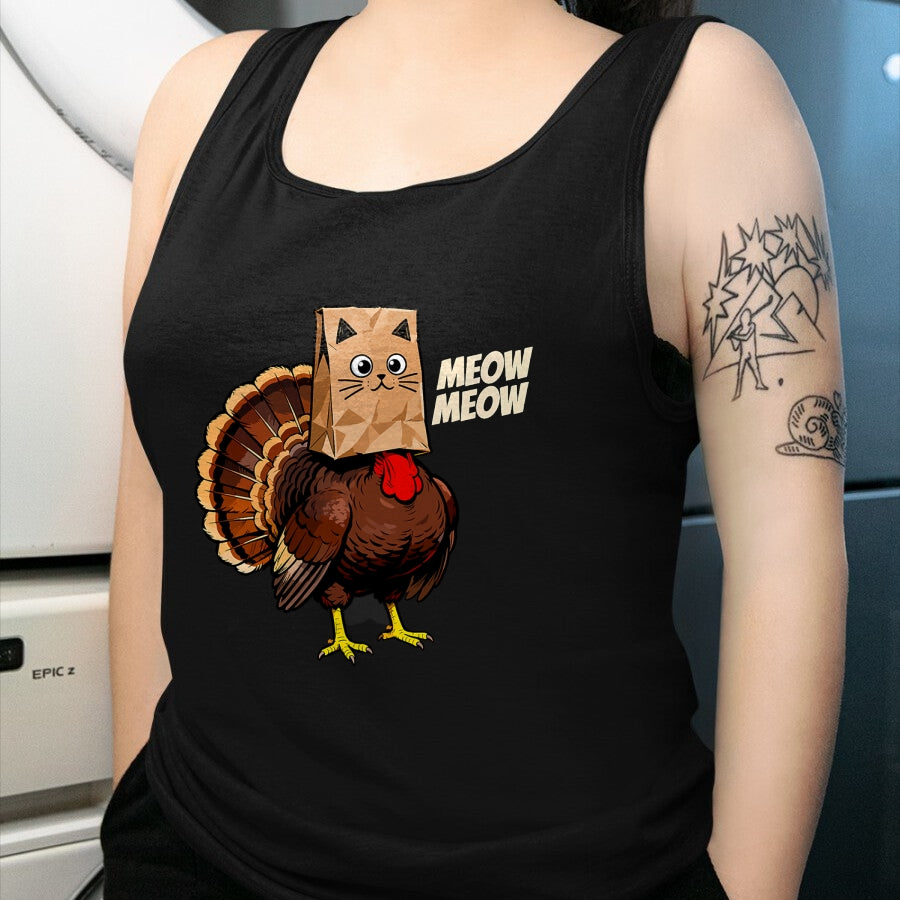 Best Thanksgiving Family Shirt , Funny Thanksgiving UnisexT-Shirt/Hoodie/Sweatshirt HLT00 - Thanksgiving Turkey Cat Meow Funny Thanksgiving Men Women T-Shirt