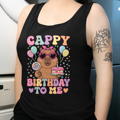 Cute Capybara Shirt, Funny Capybara Unisex T-Shirt/Hoodie/Sweatshirt HLT00 - Funny Capybara Birthday to Me Cute Girls Birthday Capybara T-Shirt