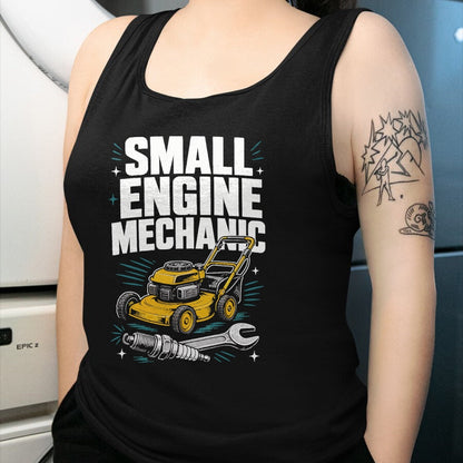 Best Mechanic Life Shirt, Funny Mechanic UnisexT-Shirt/Hoodie/Sweatshirt HLT00 - Small Engine Mechanic Lawn Mower Repair T-Shirt