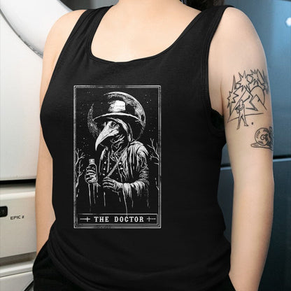 Best Doctor Shirt, Funny Doctor UnisexT-Shirt/Hoodie/Sweatshirt HLT00 - Plague Doctor Tarot Card Shirt Horror Death Occult Satanic T-Shirt