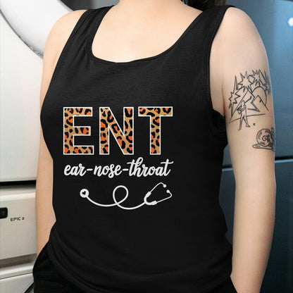 Best Doctor Shirt, Funny Doctor UnisexT-Shirt/Hoodie/Sweatshirt HLT00 - Otolaryngology Otolaryngologist Leopard Ear Nose Throat ENT T-Shirt
