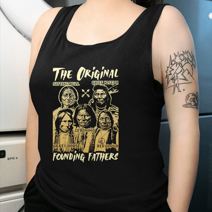 Native American T-Shirts, Vintage Native American Unisex T-Shirt/Hoodie/Sweatshirt HLT00 - The Original Founding Fathers Native American Themed
