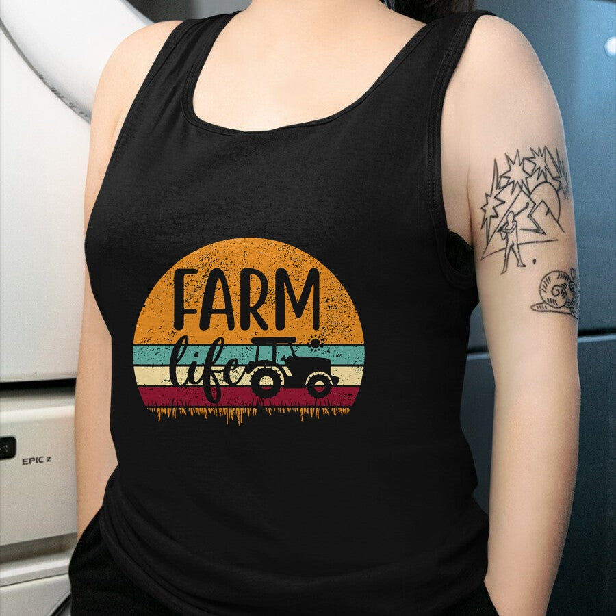 Best Farmer Life Shirt, Funny Farmer UnisexT-Shirt/Hoodie/Sweatshirt HLT00 - Retro Vintage Farm Life Farming Tractor Family Farmer Gift T-Shirt Small