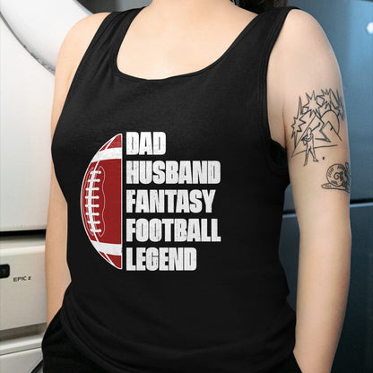 Best Wife Shirt, Wife and Husband Unisex T-Shirt/Hoodie/Sweatshirt HLT00 - Dad Husband Fantasy Football Legend League Funny Fathers Day T-Shirt