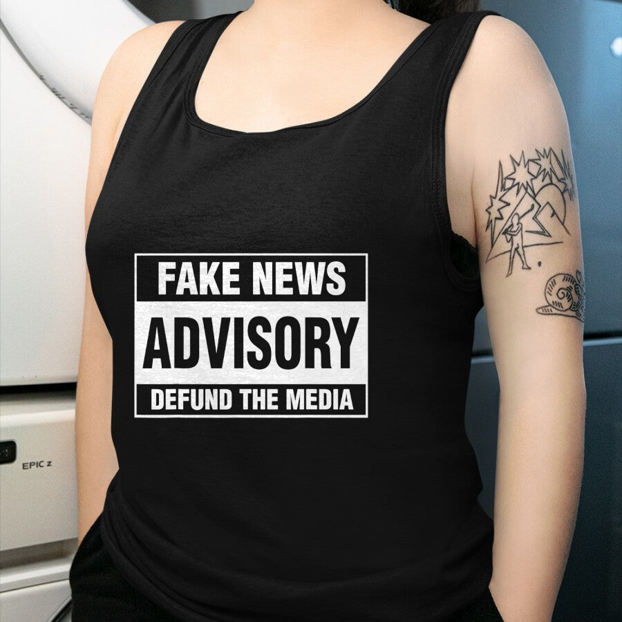 Gift for Dad Shirt, Funny Dad Unisex T-Shirt/Hoodie/Sweatshirt HLT00 – Fake News Advisory Defund The Media Gift T-Shirt
