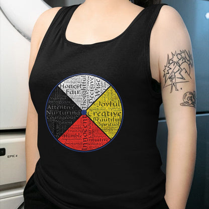 Native American T-Shirts, Vintage Native American Unisex T-Shirt/Hoodie/Sweatshirt HLT00 - Native American Words Of The Medicine Wheel 1