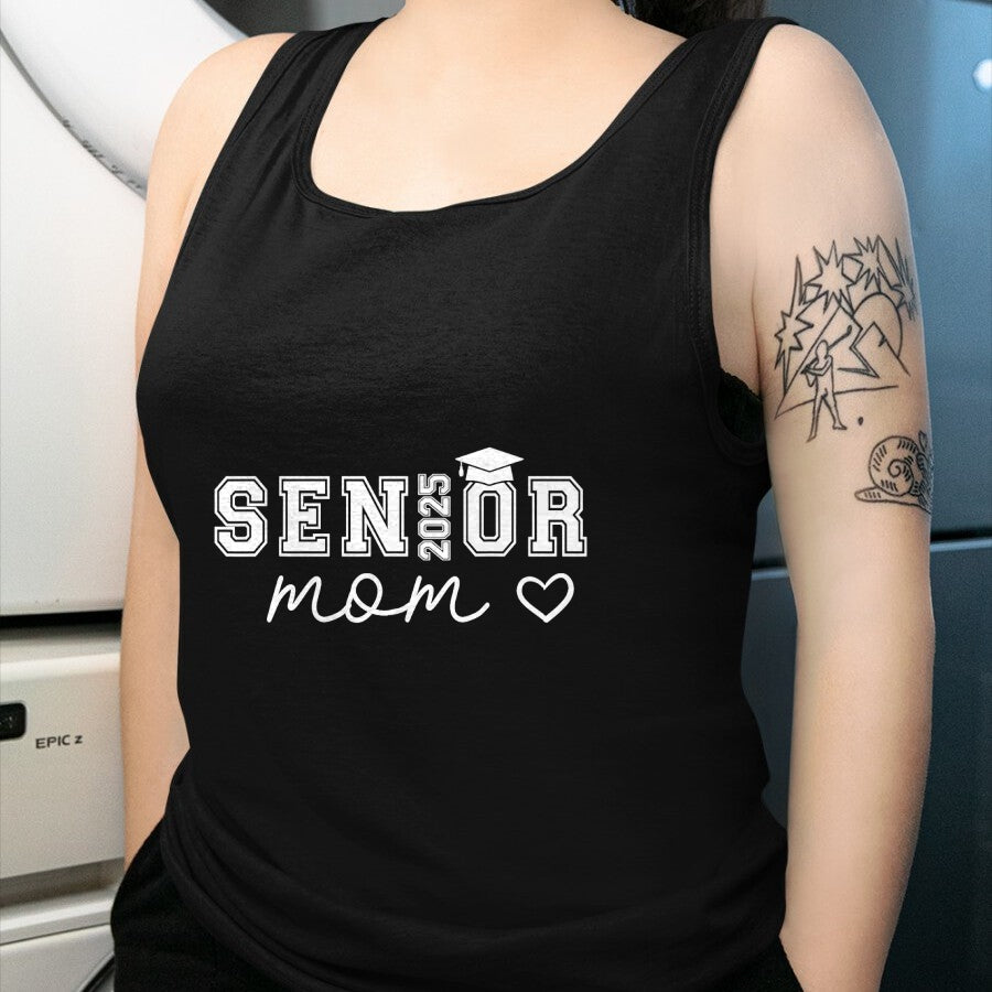 Gift for Mom Shirt, Funny Mom Unisex T-Shirt/Hoodie/Sweatshirt HLT00 - Mom Senior 2025 Proud Mom Of A Class Of 2025 Graduate T-Shirt