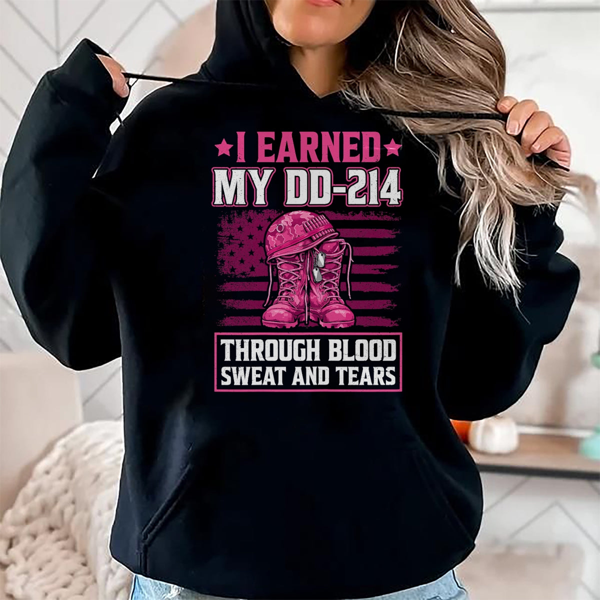 Proud Veteran Shirt, Funny Veteran UnisexT-Shirt/Hoodie/Sweatshirt HLT00 - Female Veteran T-Shirt