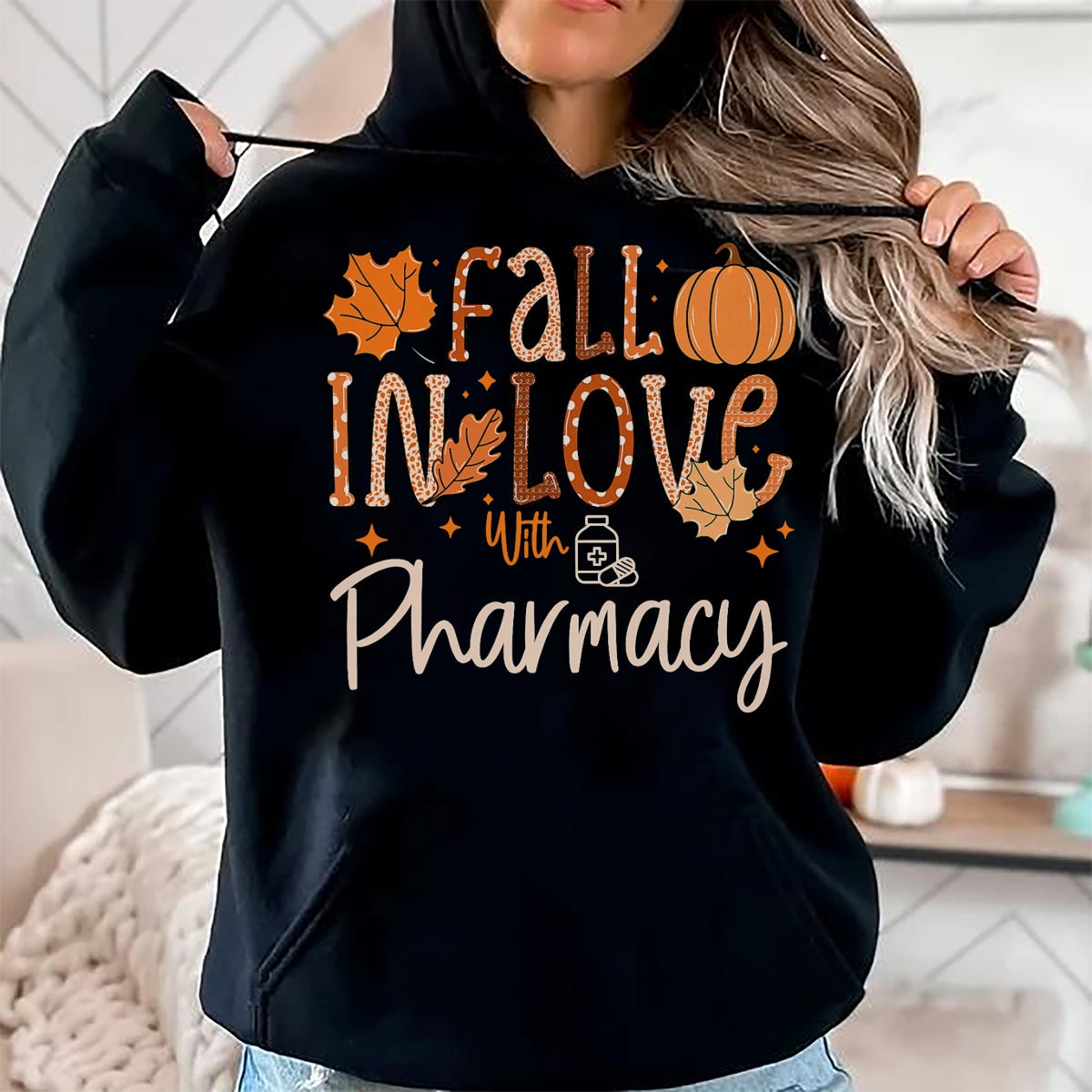 Best Doctor Shirt, Funny Doctor UnisexT-Shirt/Hoodie/Sweatshirt HLT00 - Fall in Love with Pharmacy CPHT Pharmacist Technician Autumn T-Shirt