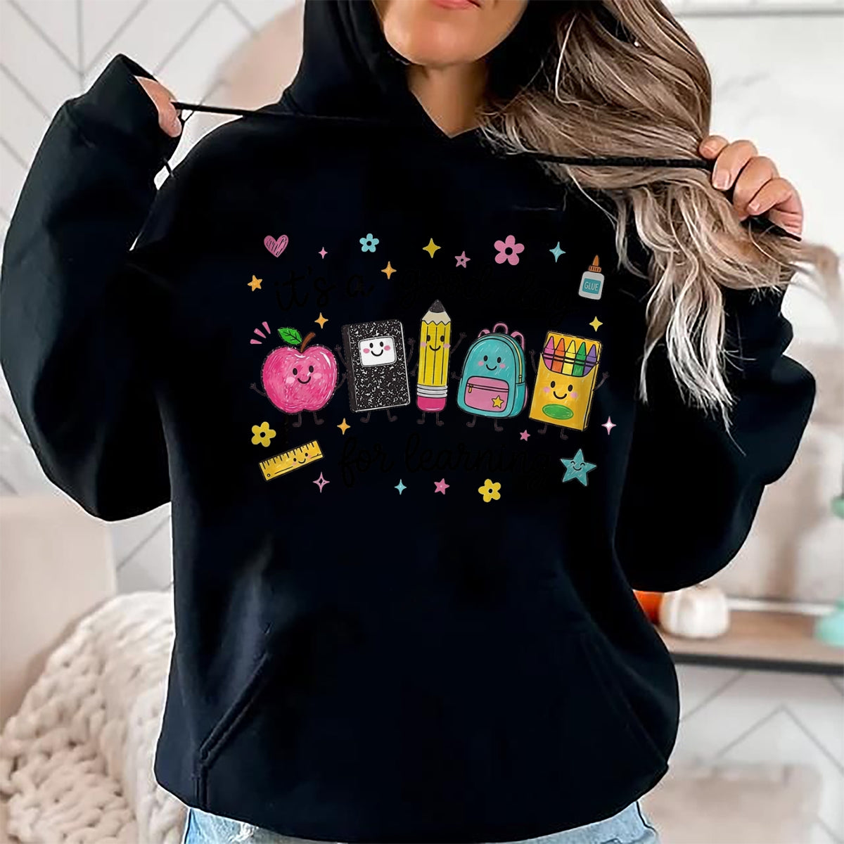 Best Teacher Shirt, Funny Teacher UnisexT-Shirt/Hoodie/Sweatshirt HLT00 - It's A Good Day for Learning Cute School Supplies T-Shirt