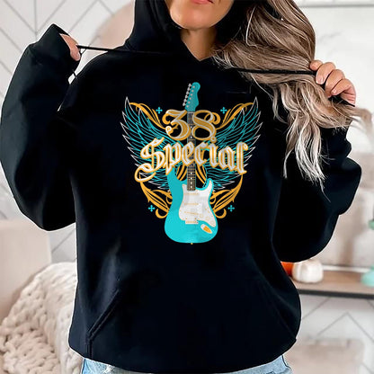 Guitar Lover Shirt, Funny Guitar UnisexT-Shirt/Hoodie/Sweatshirt HLT00 - 38 Special Guitar Wings T-Shirt