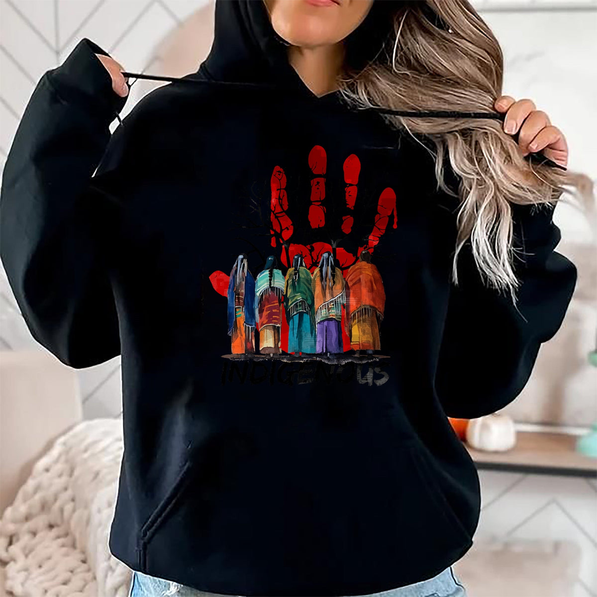 Native American T-Shirts, Vintage Native American Unisex T-Shirt/Hoodie/Sweatshirt HLT00 - Native American Indigenous People Stop MMIW