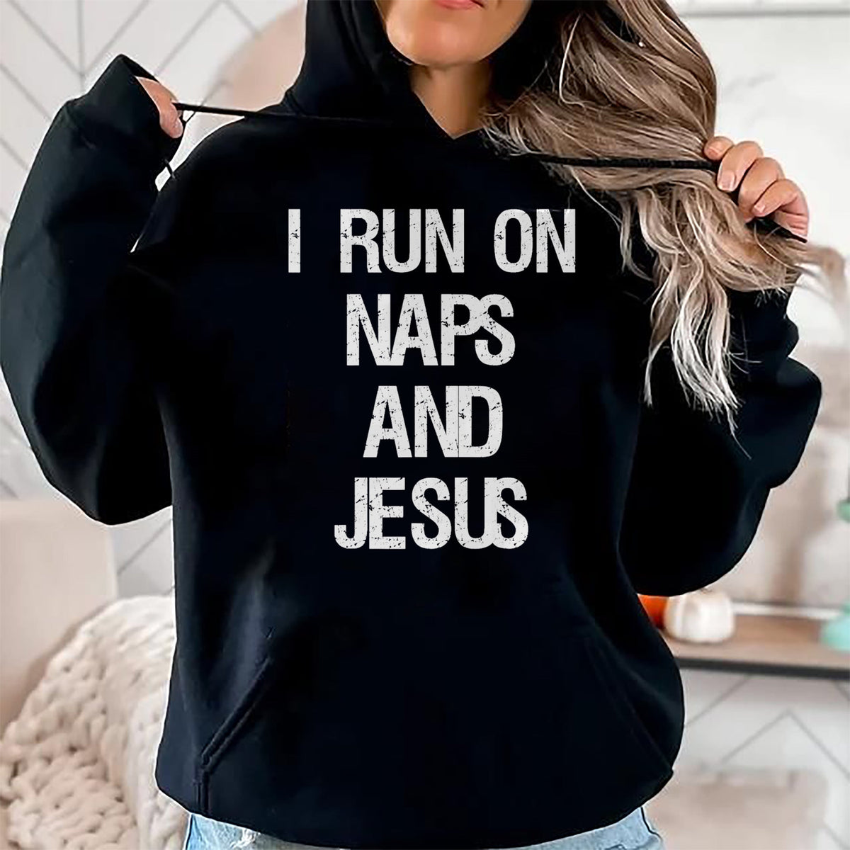Christian Tee, Christian Faith Unisex T-Shirt/Hoodie/Sweatshirt HLT00 - Funny Run On Nap & Jesus Christ Sayings Christian T-Shirt (2)