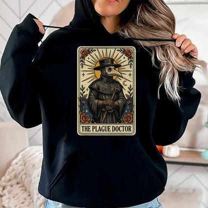Best Doctor Shirt, Funny Doctor UnisexT-Shirt/Hoodie/Sweatshirt HLT00 - Plague Doctor Tarot Card Gothic T-Shirt