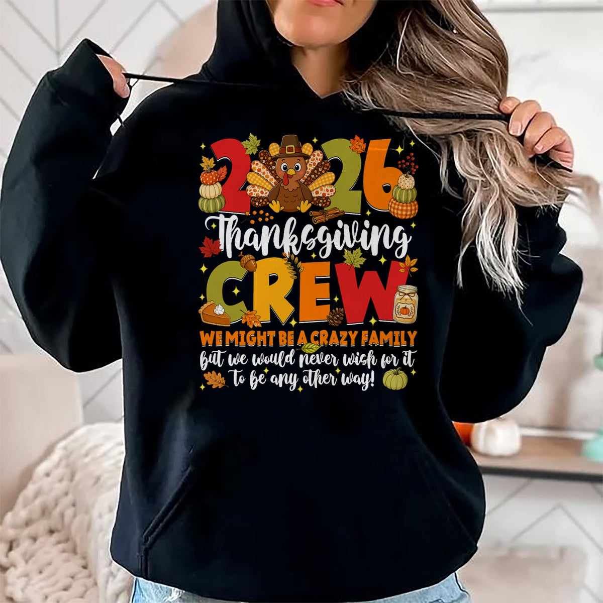 Best Thanksgiving Family Shirt , Funny Thanksgiving UnisexT-Shirt/Hoodie/Sweatshirt HLT00 - Family Thanksgiving 2026 Thanksgiving Crew Turkey Matching T-Shirt (6)
