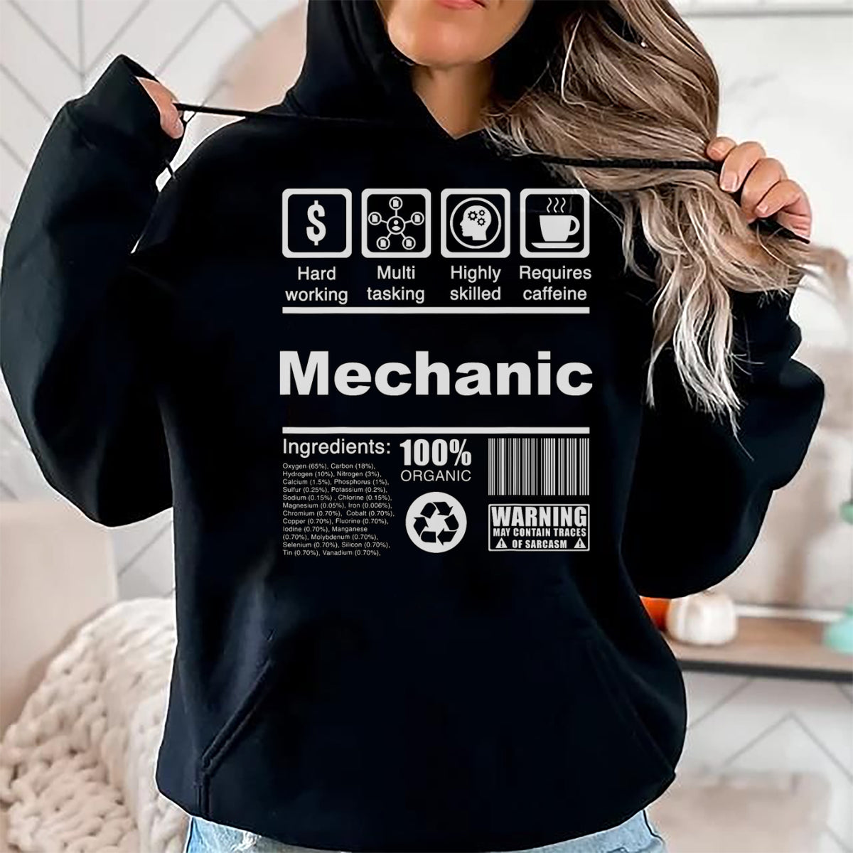 Best Mechanic Life Shirt, Funny Mechanic UnisexT-Shirt/Hoodie/Sweatshirt HLT00 - Mechanic Funny Nutritional Facts - For Mechanics T-Shirt