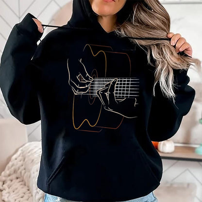 Guitar Lover Shirt, Funny Guitar UnisexT-Shirt/Hoodie/Sweatshirt HLT00 - Cool Acoustic Guitar for Men Women Acoustic Guitar Player T-Shirt, Men, Black, 3X-Large