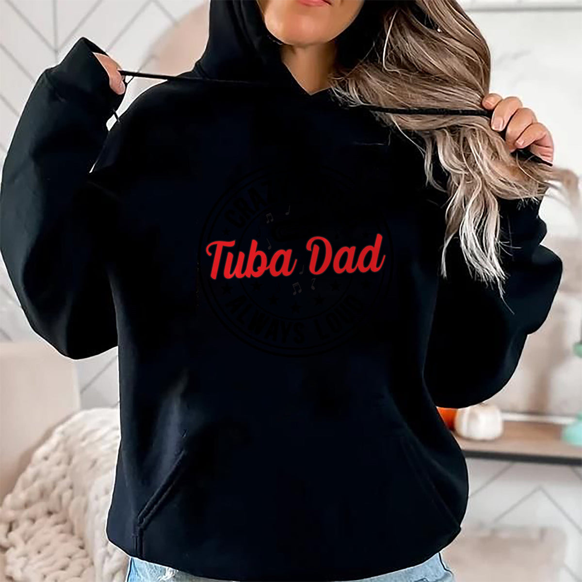 Gift for Dad Shirt, Funny Dad Unisex T-Shirt/Hoodie/Sweatshirt HLT00 – Crazy Proud Tuba Dad Of A Tuba Player Father Tubist Dad Long Sleeve T-Shirt