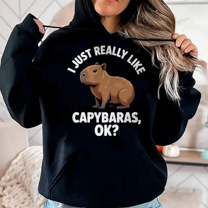 Cute Capybara Shirt, Funny Capybara Unisex T-Shirt/Hoodie/Sweatshirt HLT00 - Funny Capybara Art for Men Women Kids Capy Rodent Capybara T-Shirt