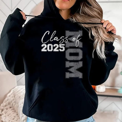 Gift for Mom Shirt, Funny Mom Unisex T-Shirt/Hoodie/Sweatshirt HLT00 - Mom Senior 2025 Proud Mom of a Class of 2025 Graduate Mother T-Shirt
