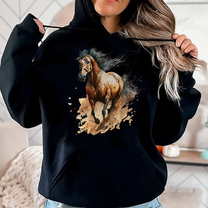 Best Horse Lover Shirt , Funny Horse UnisexT-Shirt/Hoodie/Sweatshirt HLT00 - Beautiful Horse Graphic Horse Art Print for Girls T-Shirt