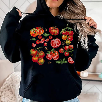 Best Farmer Life Shirt, Funny Farmer UnisexT-Shirt/Hoodie/Sweatshirt HLT00 - Tomato Season Vegetable Gardener Tomatoes Watercolor Summer T-Shirt