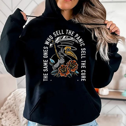 Best Doctor Shirt, Funny Doctor UnisexT-Shirt/Hoodie/Sweatshirt HLT00 - The Same Ones Who Sell The Panic Sell The Cure Plague Doctor T-Shirt