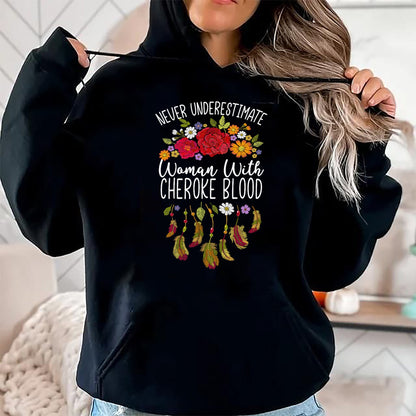 Native American T-Shirts, Vintage Native American Unisex T-Shirt/Hoodie/Sweatshirt HLT00 - Cherokee Native American women