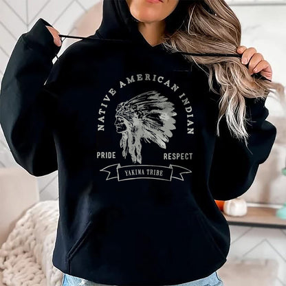 Native American T-Shirts, Vintage Native American Unisex T-Shirt/Hoodie/Sweatshirt HLT00 - Yakima Tribe Native American Indian Pride Respect