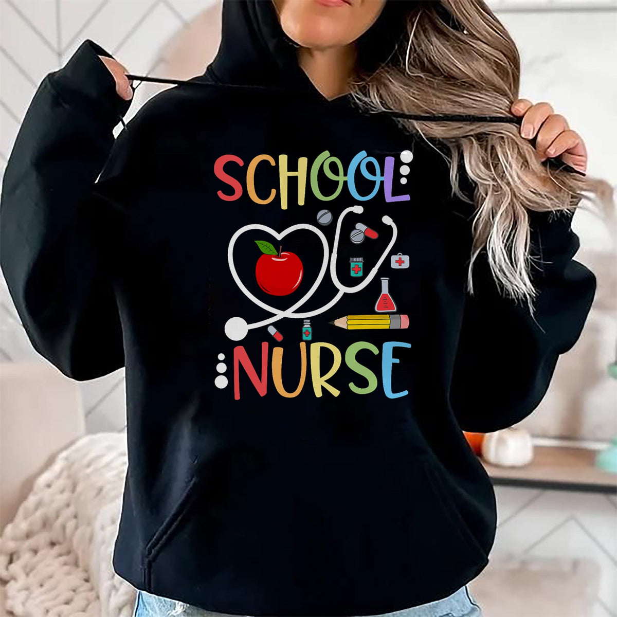 Funny Nurse Shirt, Nurse Unisex T-Shirt/Hoodie/Sweatshirt HLT00 - School Nurse Appreciation Nursing Nurse Day & Nurse Week T-Shirt (1)