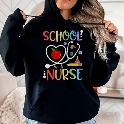 Funny Nurse Shirt, Nurse Unisex T-Shirt/Hoodie/Sweatshirt HLT00 - School Nurse Appreciation Nursing Nurse Day & Nurse Week T-Shirt (1)