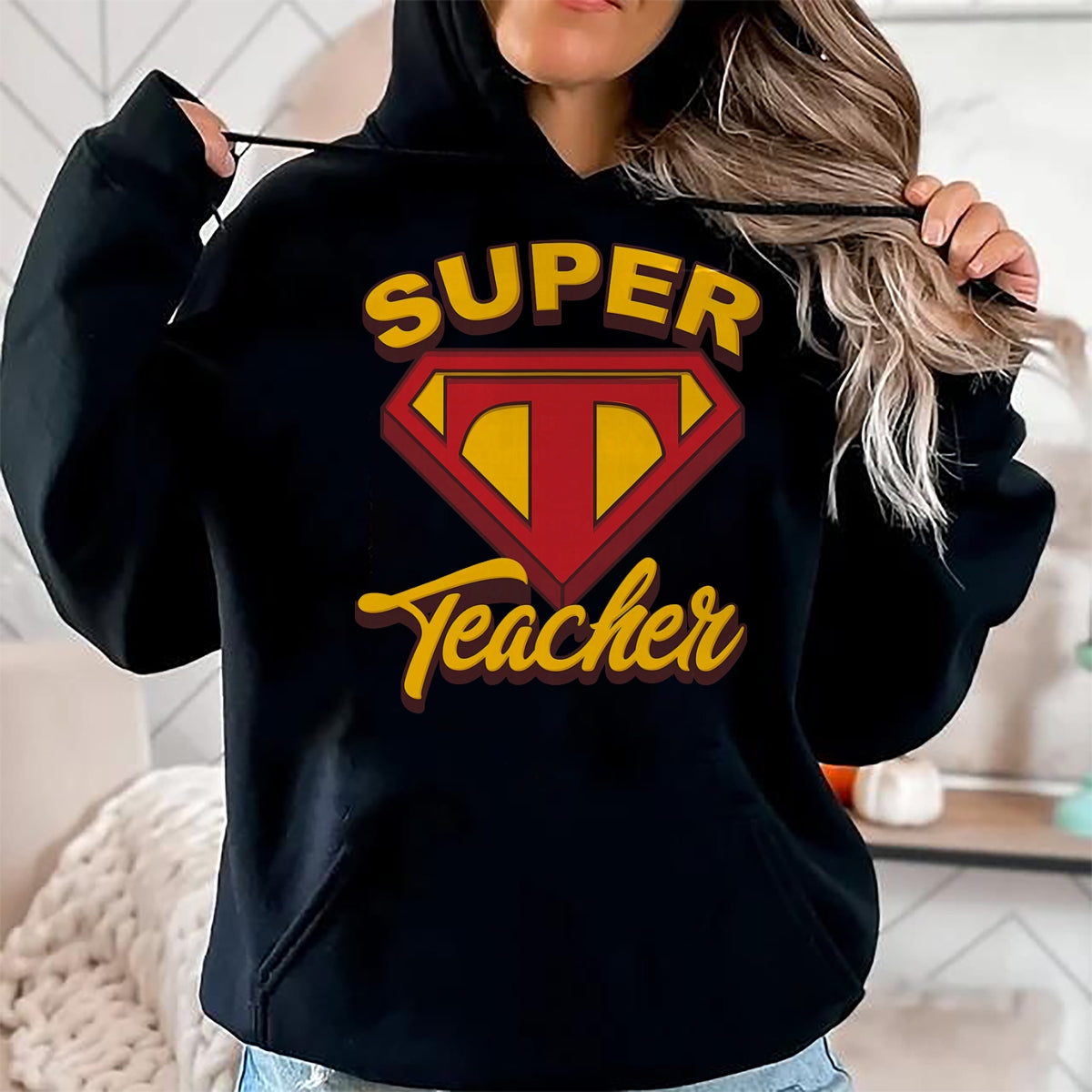 Best Teacher Shirt, Funny Teacher UnisexT-Shirt/Hoodie/Sweatshirt HLT00 - Superteacher Superhero Funny Teacher T-Shirt