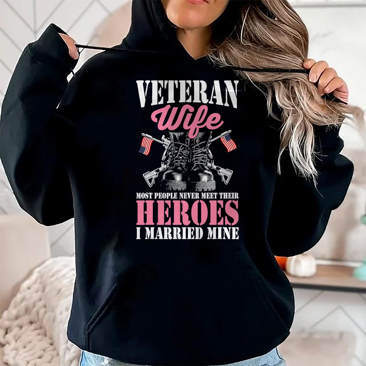 Proud Veteran Shirt, Funny Veteran UnisexT-Shirt/Hoodie/Sweatshirt HLT00 - Veteran Wife Married Mine Proud Military Veteran Husband T-Shirt
