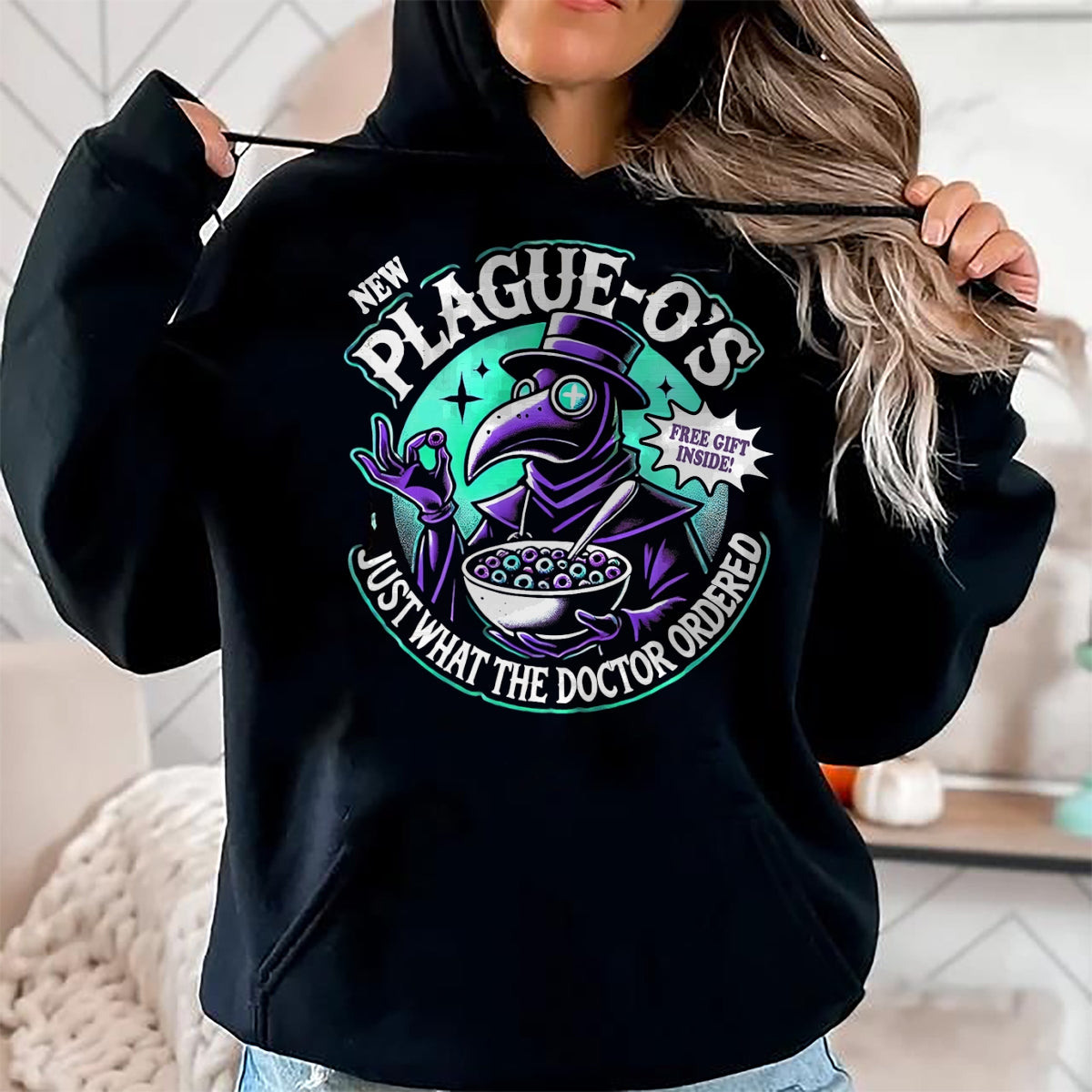 Best Doctor Shirt, Funny Doctor UnisexT-Shirt/Hoodie/Sweatshirt HLT00 - Plague Doctor Shirt Cereal Parody Plague O's Plague Doctor T-Shirt