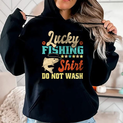 Gift for Dad Shirt, Funny Dad Unisex T-Shirt/Hoodie/Sweatshirt HLT00 – Funny My Lucky Fishing Shirt For Men Women Dad T-Shirt