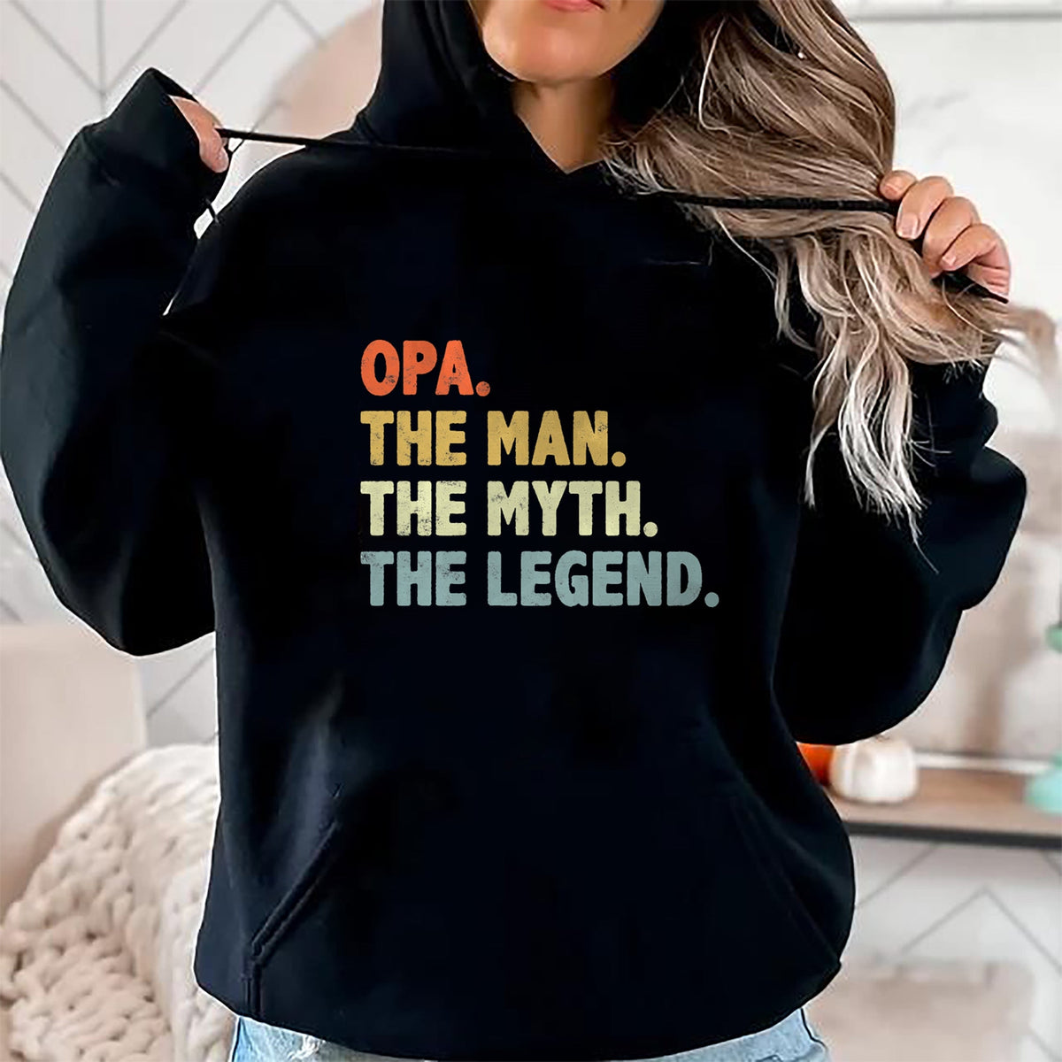 Best Grandpa Shirt, Proud Grandpa Unisex T-Shirt/Hoodie/Sweatshirt HLT00 - Opa The Man Myth Legend Father���s day gift for Grandpa G-Dad T