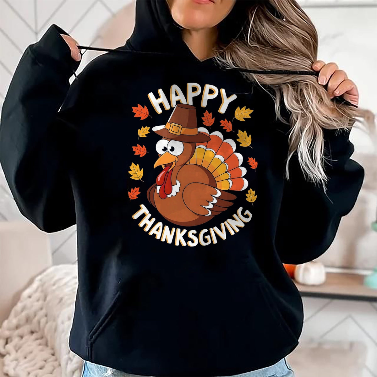 Best Thanksgiving Family Shirt , Funny Thanksgiving UnisexT-Shirt/Hoodie/Sweatshirt HLT00 - Happy Thanksgiving Funny Turkey Family Dinner Thanksgiving T-Shirt, Men, Black, 3X-Large