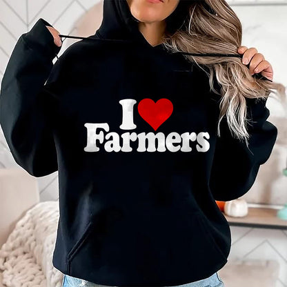 Best Farmer Life Shirt, Funny Farmer UnisexT-Shirt/Hoodie/Sweatshirt HLT00 - I LOVE HEART FARMERS T-Shirt