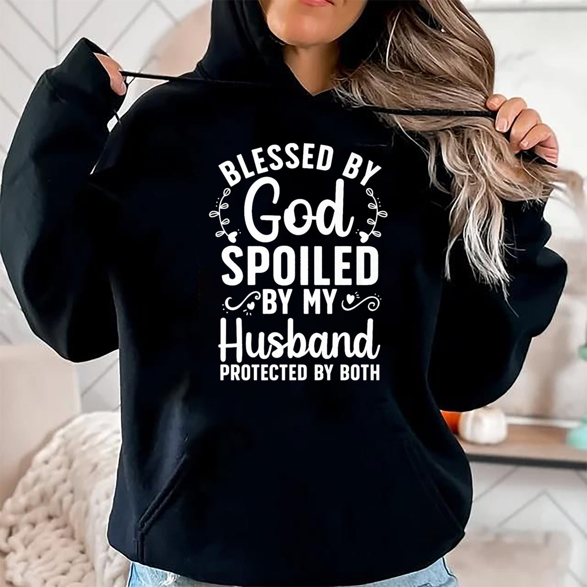 Best Wife Shirt, Wife and Husband Unisex T-Shirt/Hoodie/Sweatshirt HLT00 - Gift for wife T shirt, spoiled wife   Funny Spoiled Wife Art For Women Girls Husband Spoiled Wife Pr (11)