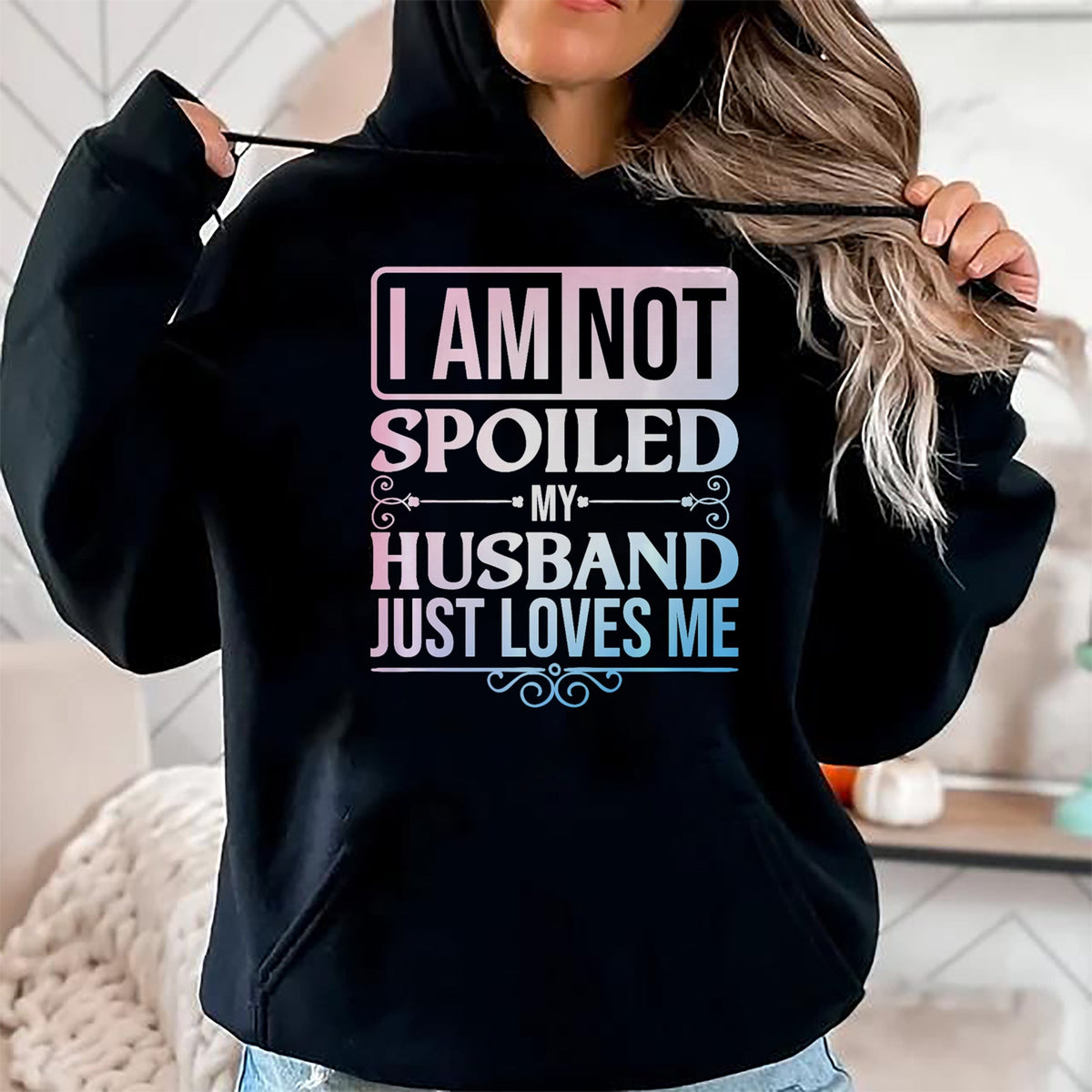 Best Wife Shirt, Wife and Husband Unisex T-Shirt/Hoodie/Sweatshirt HLT00 - Gift for wife T shirt, spoiled wife   Funny Spoiled Wife Art For Women Girls Husband Spoiled Wife Pr (30)