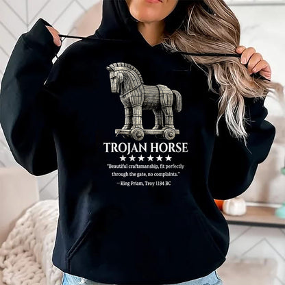 Best Horse Lover Shirt , Funny Horse UnisexT-Shirt/Hoodie/Sweatshirt HLT00 - Trojan Horse King Priam 1184 BC Ancient Greek History Meme T-Shirt