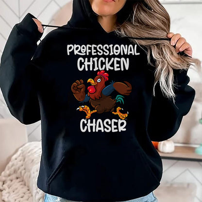 Best Farmer Life Shirt, Funny Farmer UnisexT-Shirt/Hoodie/Sweatshirt HLT00 - Professional Chicken Chaser Funny Farm Farmer Kids Running T-Shirt