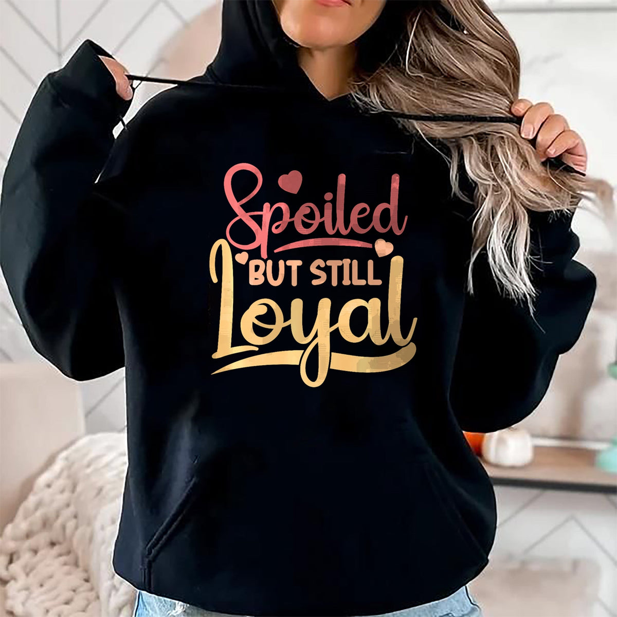 Best Wife Shirt, Wife and Husband Unisex T-Shirt/Hoodie/Sweatshirt HLT00 - Gift for wife T shirt, spoiled wife   Spoiled Wife Spoiled But Still Loyal Premium T-Shirt
