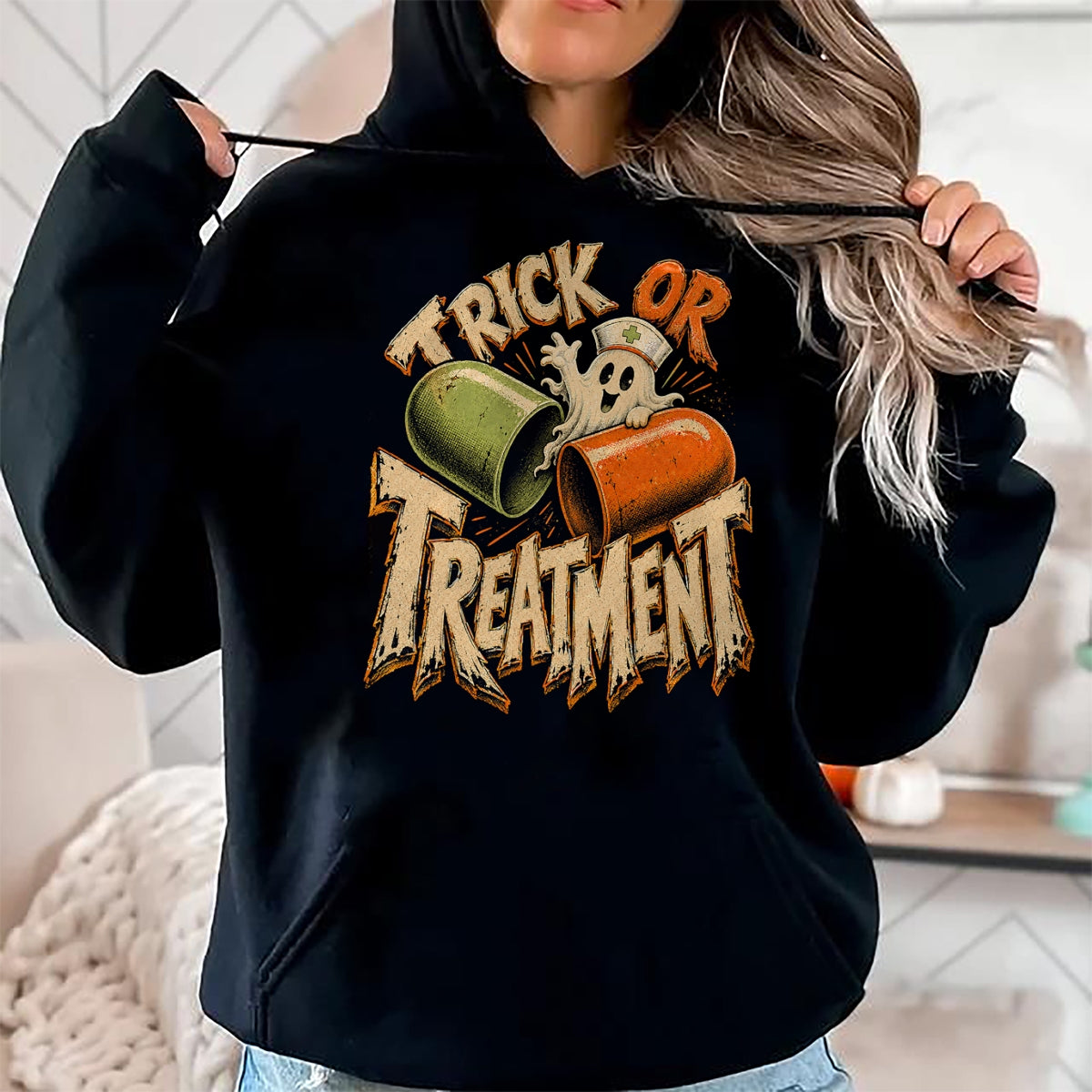 Best Doctor Shirt, Funny Doctor UnisexT-Shirt/Hoodie/Sweatshirt HLT00 - Trick or Treatment Shirt Funny Doctor Shirt Halloween Nurse T-Shirt