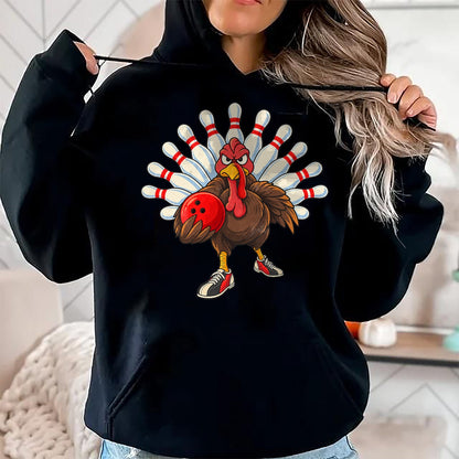 Best Thanksgiving Family Shirt , Funny Thanksgiving UnisexT-Shirt/Hoodie/Sweatshirt HLT00 - Funny Turkey Bowling Happy Thanksgiving Men Women Kids Boys T-Shirt
